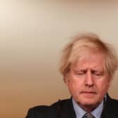 File photo dated 26/1/2021 of Prime Minister Boris Johnson during a media briefing in Downing Street, London, on coronavirus (Covid-19). The UK Covid-19 Inquiry will publish its findings on Thursday into decisions made by former prime minister Boris Johnson and his senior advisers. Key players, including Mr Johnson and former health secretary Matt Hancock, gave evidence to the inquiry into what they were thinking in 2020, including before the first lockdown was announced in March. Issue date: Thursday November 20, 2025. PA Photo. Photo credit should read: Justin Tallis/PA Wire