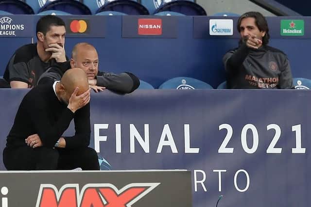 OVER-THINKER: Manchester City manager Pep Guardiola's Achilles heel has cost him in many high-profile European matches