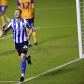 CUP DREAMS: Michael Smith celebrates putting Sheffield Wednesday into round three of the FA Cup