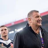 England's coach Shaun Wane after the victory over Greece. (Picture by Allan McKenzie/SWpix.com)