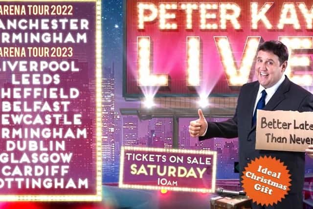 Peter Kay tour tickets: Huge ITV I'm a Celeb advert announcement with Yorkshire dates 
cc Peter Kay