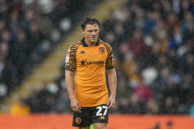 Hull City midfielder Regan Slater, in action during the recent Championship game against Southampton. Photo: Tony Johnson.
