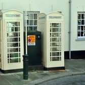 White telephone boxes in Beverley. PIC: Gary Longbottom