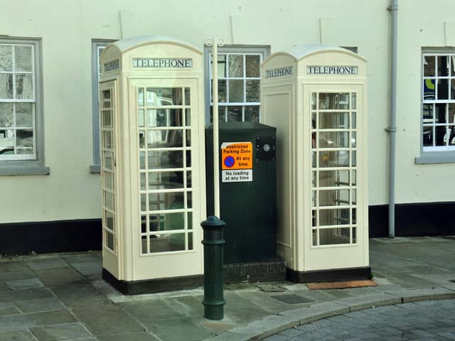 White telephone boxes in Beverley. PIC: Gary Longbottom