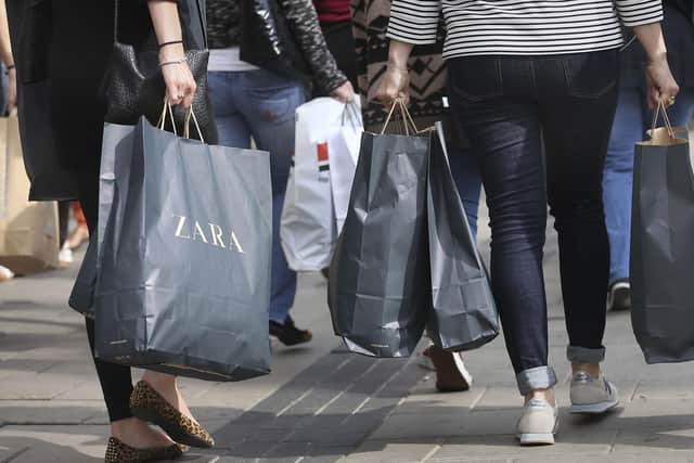 Footfall across Yorkshire’s high streets, retail parks and shopping centres fell in November. Picture: Philip Toscano Pa Wire/PA Images