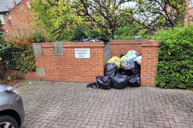 Bins which have not been collected in Middlesbrough