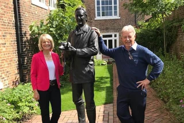 Rosie Page and Jim Wight at The World of James Herriot museum in Thirsk. Picture courtesy of Rosie Page.