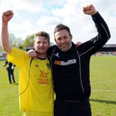 Mark Bower and Danny Boshell helped Guiseley reach the fifth tier. Image: Jonathan Gawthorpe