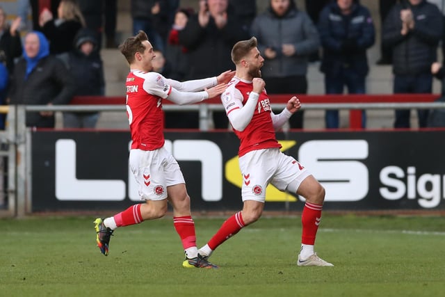 The Fleetwood Town man (right) has four goals and three assists in League One this term.