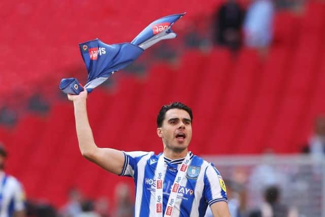 PROMOTION EXPERT: Reece James celebrates going up with Sheffield Wednesday in 2023 (Image: Catherine Ivill/Getty Images)