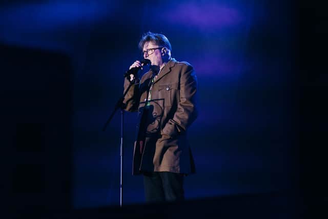 Simon Armitage performing at the Leeds 2023 opening ceremony