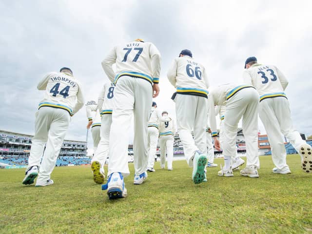 The Yorkshire players will be fired up to get the club's first victory of the season against Glamorgan following a frustrating start not helped by the weather. Picture by Allan McKenzie/SWpix.com
