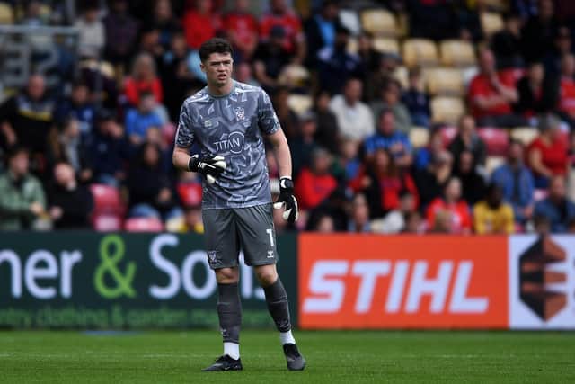 RESILIENCE: York City goalkeeper Alfie McNally (Image: Jonathan Gawthorpe)