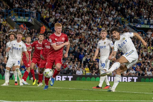 TURNAROUND: Pascal Struijk puts Leeds United in front for the first time this fledgling season