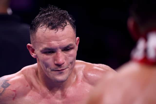 Josh Warrington was beaten by Leigh Wood. Image: James Chance/Getty Images