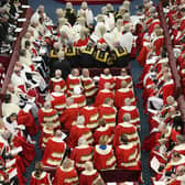 The chamber of the House of Lords fills up ahead of the King's Speech at the State Opening of Parliament. PIC: Kirsty Wigglesworth/PA Wire