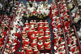 The chamber of the House of Lords fills up ahead of the King's Speech at the State Opening of Parliament. PIC: Kirsty Wigglesworth/PA Wire