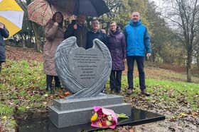 A memorial for more than 1,000 babies and children buried in unmarked graves in a South Yorkshire cemetery has been unveiled. Barnsley councillors helped to fundraise for the memorial stone at the site after Richard Galliford, 71, brought the area to their attention.