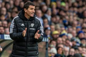 STRESS: But outwardly Leeds United coach Javi Gracia tried to exude confidence in his players
