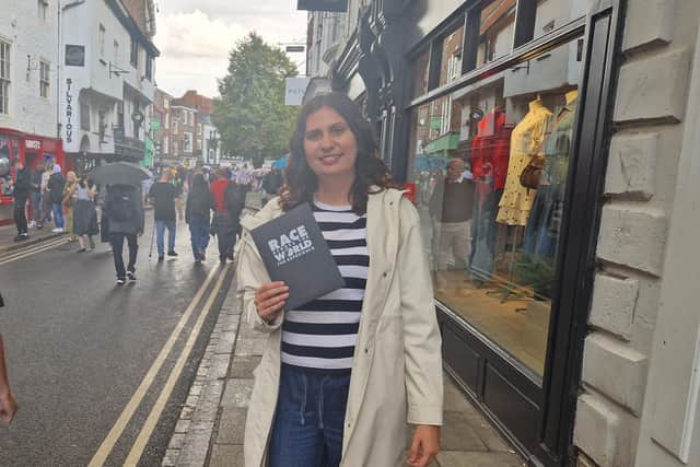 Yorkshire Post features writer Laura Reid doing the Race Across the World experience in York.