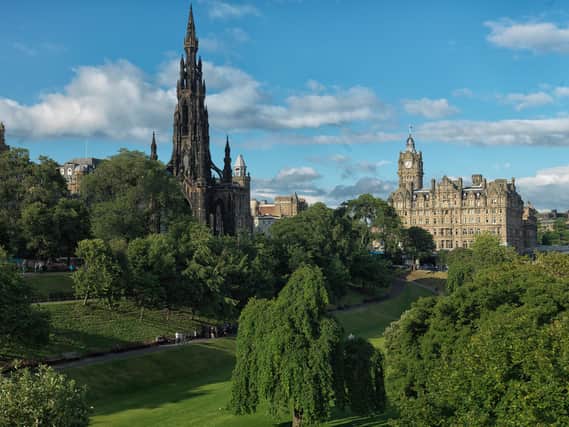 The Balmoral viewed from across Princes Street Gardens
Picture Adrian Houston