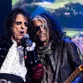 Alice Cooper and Joe Perry of Hollywood Vampires at Scarborough Open Air Theatre. Picture: Mick Burgess