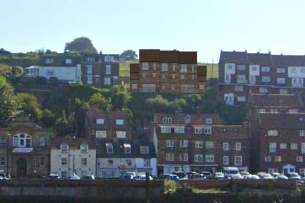 CGI of approved development on Aelfleda Terrace, Whitby. Abbeyfield Developments.