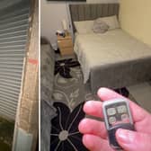 A man stayed the night in a garage someone put up on Airbnb for £30 a night