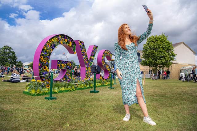 Beth Windsor poses for her picture during her visit on the first day of the Great Yorkshire Show in Harrogate photographed for the Yorkshire Post by Tony Johnson. 11th July 2023
