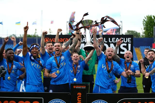 Last season's National League winners Stockport County