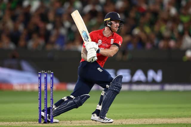 Ben Stokes of England bats during the ICC Men's T20 World Cup Final match between Pakistan and England at the Melbourne Cricket Ground (Picture: Robert Cianflone/Getty Images)