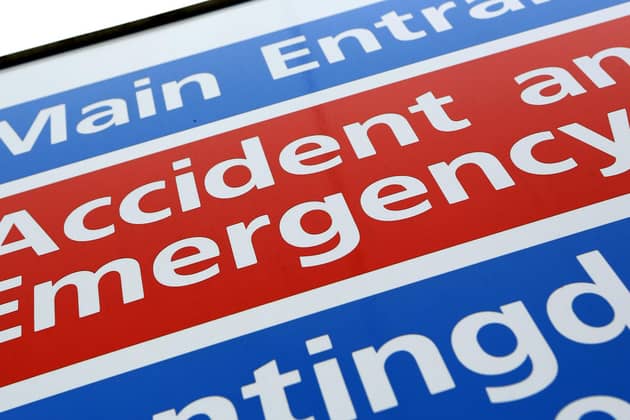 An Accident and Emergency sign at a hospital. PIC: PA