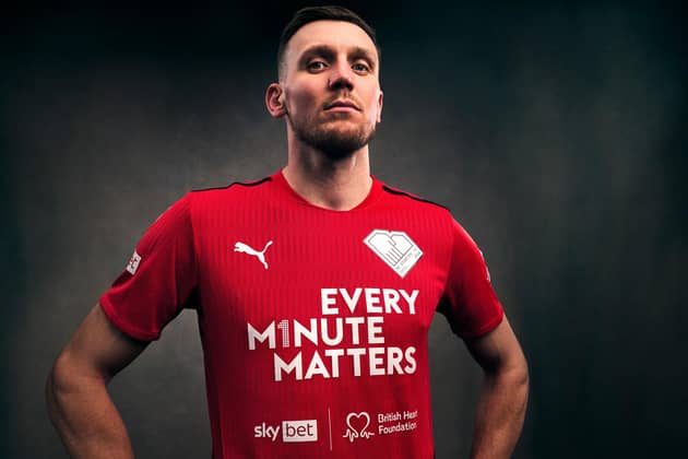 Shining example: Former Bradford striker Charlie Wyke suffered a cardiac arrest but was saved by then manager Leam Richardson doing CPR as the pair launch Every Minute Matters.