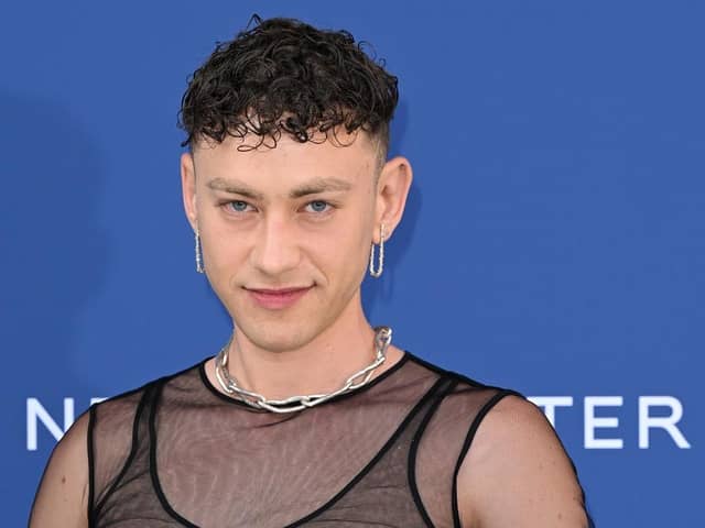 Olly Alexander arrives at the V&A 2023 Summer Party. (Pic credit: Jeff Spicer / Getty Images)
