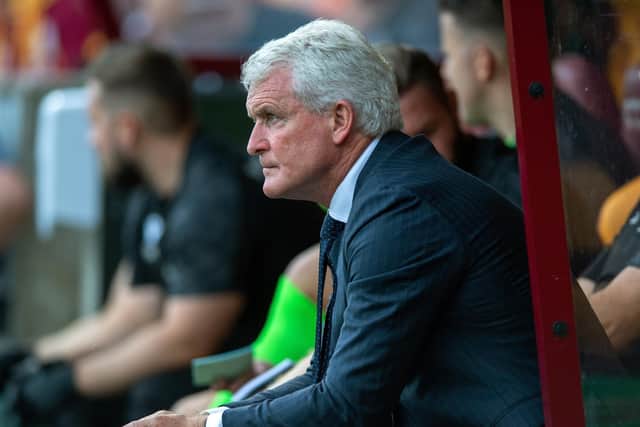 THE ONLY WAY IS UP: Bradford City manager Mark Hughes Picture: Bruce Rollinson.