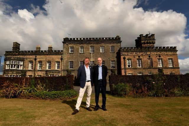Historian Paul Jennings (right) and Graeme Lee pictured outside Grove House, Harrogate, which is going to be open for Heritage Open Days.