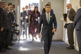 Prime Minister Rishi Sunak during the Cop27 summit at Sharm el-Sheikh, Egypt. Picture date: Monday November 7, 2022.