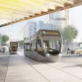 An artists impression of what a mass transit service could look like. Picture: WYCA