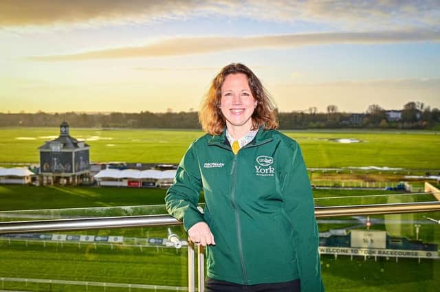 Good cause: Go Racing in Yorkshire general manager Charlotte Russell is set to race in the Macmillan Ride of their Lives at the Knavesmire in June.