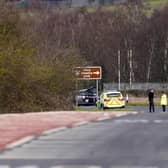 The scene near to Ulley Country Park following the collision which led to John Graham Cloke's tragic death. Picture: Scott Merrylees