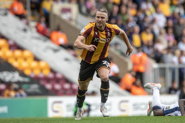 Nick Powell has given Bradford's new manager food for thought after his performance on Saturday.