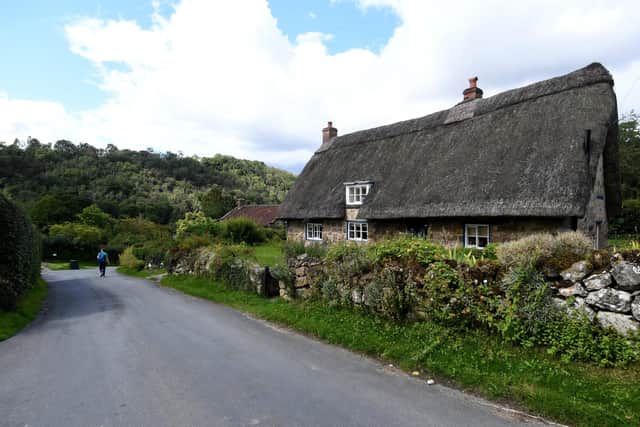 Village Feature on Rievaulx, North Yorkshire. One of the houses in the village of Rievaulx has a stunning thatched roof. Picture taken by Yorkshire Post Photographer Simon Hulme.