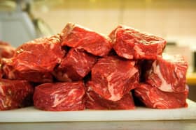 Raw meat on a butcher's cutting board. PIC: PA Photo/thinkstockphotos.