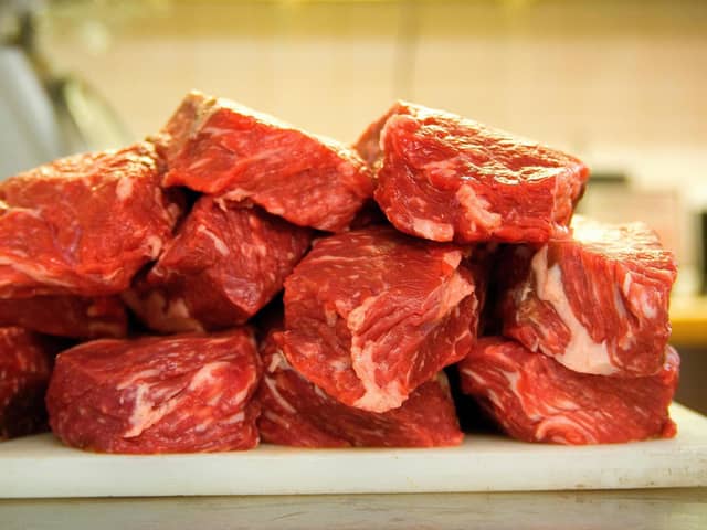 Raw meat on a butcher's cutting board. PIC: PA Photo/thinkstockphotos.
