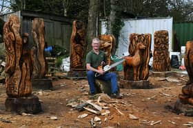 Chainsaw carver Shane Green has just completed an eight-piece nature sculpture trail to be sited at Roundhay Park