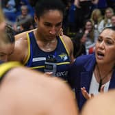 Full focus: Leeds Rhinos director of netball Liana Leota wants more from her players at Strathclyde Sirens on Friday.