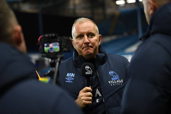 Sheffield Wednesday interim manager Matt Hamshaw, pictured speaking to the media after the League One game with Cambridge United. Picture: Steve Ellis.