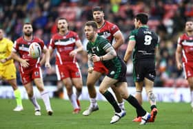 Richie Myler looks for a pass during the Rugby League World Cup 2021 match between Lebanon and Ireland. (Photo by Michael Steele/Getty Images)