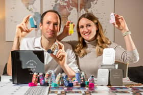 William and Harriet Hogge left their corporate jobs to launch The Inhaler Tailor, a York-based business hand-making cases for medical inhalers after watching their close friends struggle to get their young daughter to use her inhaler.