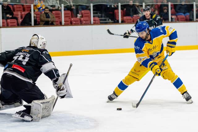 POINT OF NO RETURN: Jake Witkowski will not ice for Leeds Knights during the 2023-24 NIHL National season. Picture courtesy of Oliver Portamento